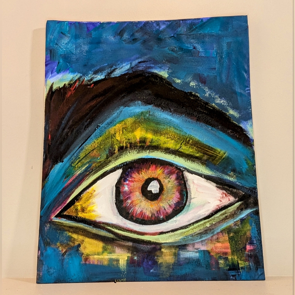 Original 16x20 "eye" by Corey Crolley